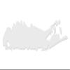 Applicable Pun Long Island Shape - Vinyl Decal for Outdoor Use on Cars, ATV, Boats, Windows and More - White 4 inch view 1