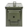 Allen Company Classic Steel Ammo Box - Large, Lockable, and Waterproof Ammo Storage for .30/.50 Caliber - Shooting Accessories - Army Green Metal Container view 2