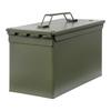 Allen Company Classic Steel Ammo Box - Large, Lockable, and Waterproof Ammo Storage for .30/.50 Caliber - Shooting Accessories - Army Green Metal Container view 3