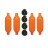 Extreme Max 3006.7641 BoatTector Inflatable Fender Value 4-Pack - 6.5" x 22", Neon Orange view 1