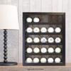 Lawrence Frames 531011 11x14 Golf Display Case-Holds 25 Logo Balls Shadow Box Frame, Black view 4