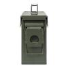 Allen Company Classic Steel Ammo Box - Large, Lockable, and Waterproof Ammo Storage for .30/.50 Caliber - Shooting Accessories - Army Green Metal Container view 2