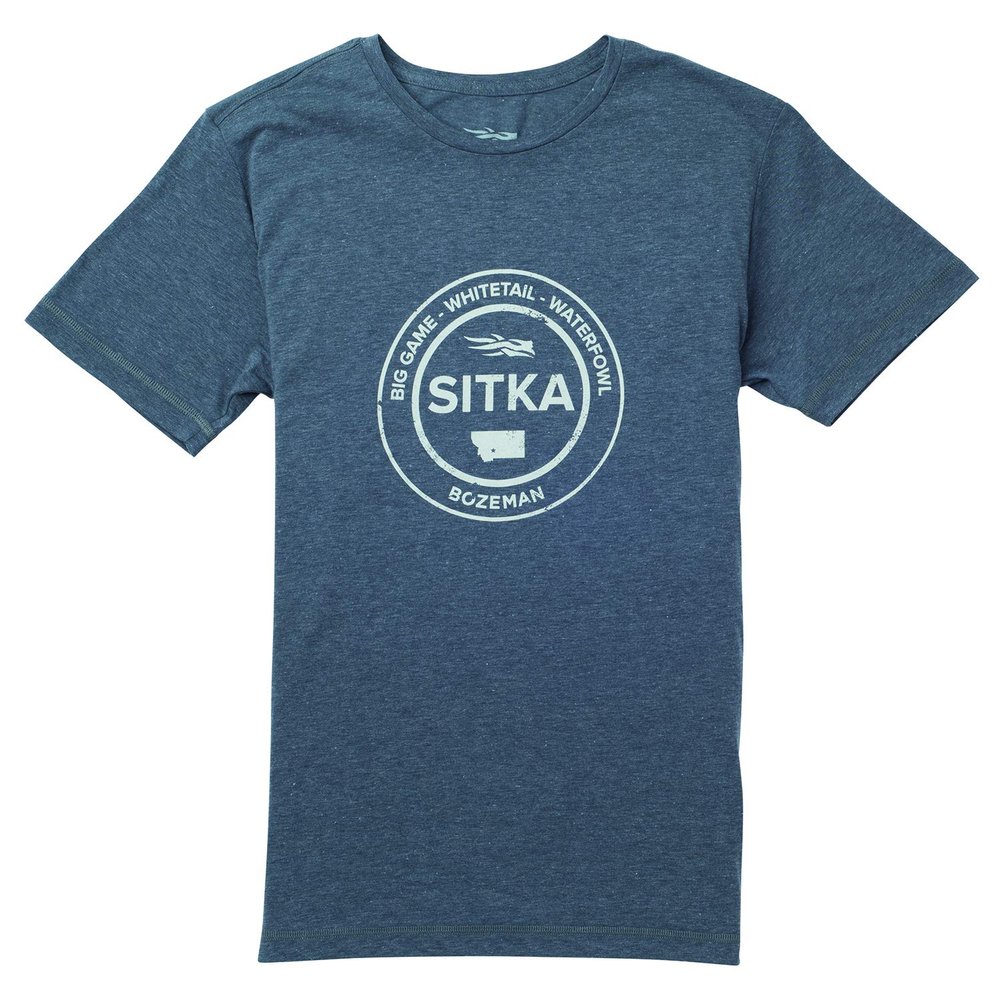 SITKA Seal Tee Short Sleeve Lead Heather Medium