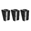 Alomejor 3pcs Cue Tip Trimmer Mini Metal Billiard Cue Tip Trimmer Shaper Tapper(Black)