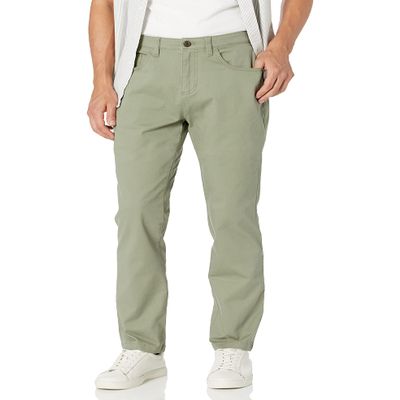 Amazon Essentials Men's Chinos, Athletic Fit, Work Pants, 5-Pocket, Comfort Stretch, Dark Olive, 28W x 29L