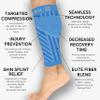 Zensah Running Leg Compression Sleeves - Shin Splint, Calf Compression Sleeve Men and Women (Flying Pigs, Small/Medium) view 2