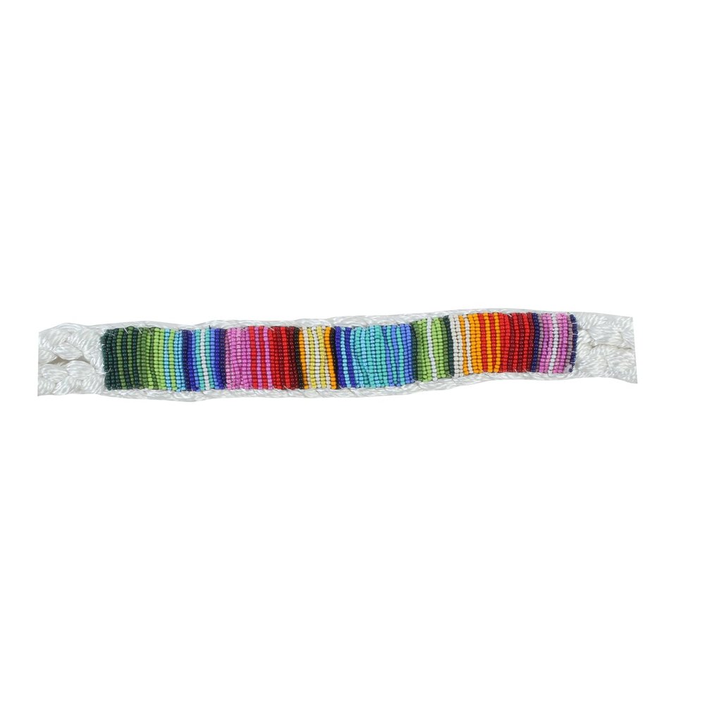 Professional's Choice Cowboy Braided Halter (Beads, White/Serape)