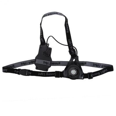Dilwe Running Warning Light, Waterproof LED Night Running Chest Warning Lights with Adjustable Band Fishingline Emergency Protection