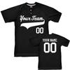 Custom Baseball Jersey 2 Button Solid Color with Logo| Black | Youth Large view 1