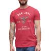 American Classics Bon Jovi Rock Band Heart and Dagger Love Like Bad Medicine Adult T-Shirt Tee Red Heather view 1