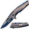 GIFTS INFINITY Custom Personlizaied Engraving Pocket Metal Knife (Blue) view 1