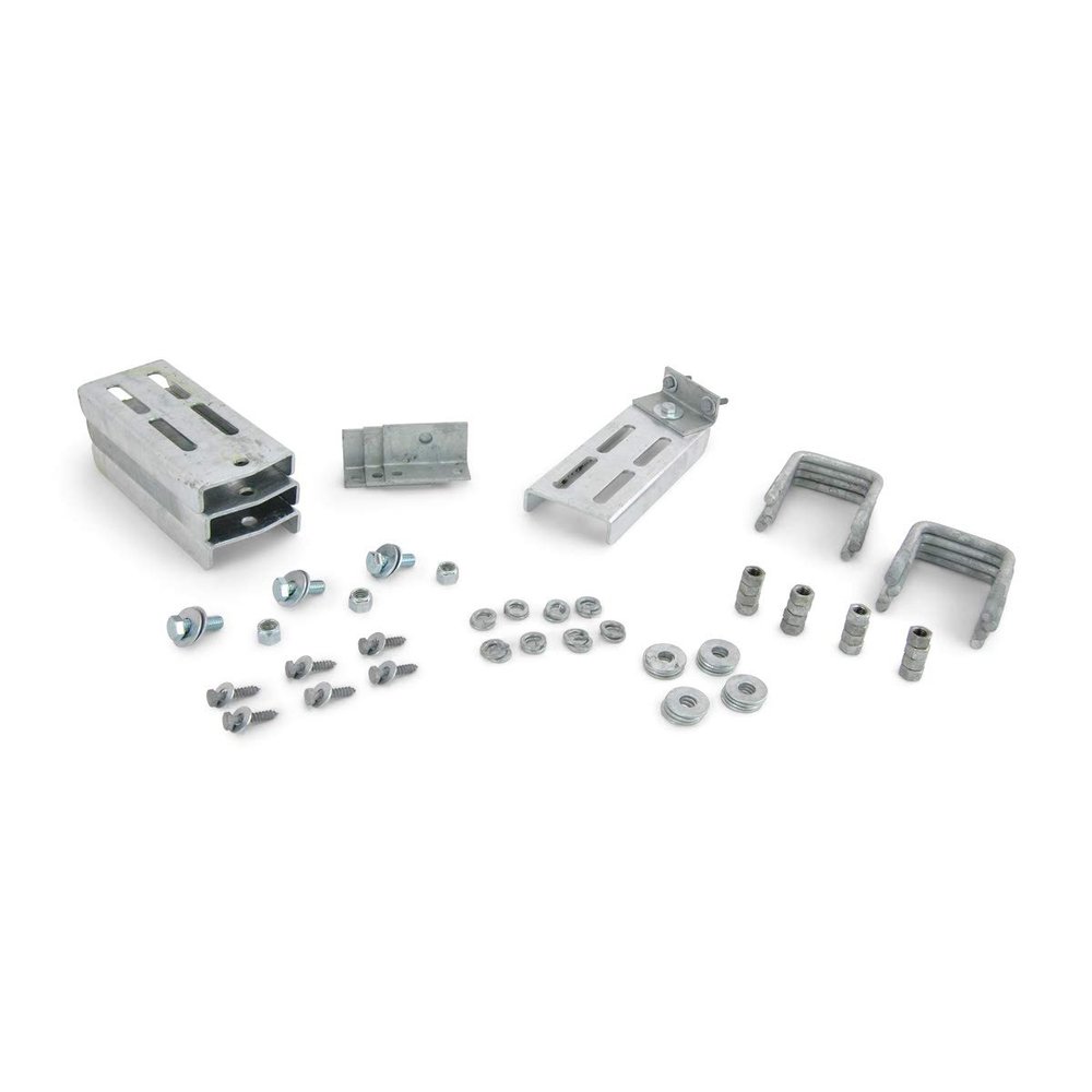 Sturdy Built (4) 10" Galvanized Double U Bolt Swivel Top Bunk Bracket Kit for 3x3 Boat Trailer Crossmember