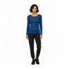 Natural Uniforms Women's Under Scrub Tee Crew Neck Long Sleeve T-Shirt (True Navy Blue, X-Small) view 2