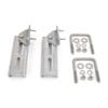 Sturdy Built (2) 8 inch Aluminum and Stainless Steel Boat Trailer Swivel Top Bunk Bracket Kit for 3x3 Boat Trailer Crossmember view 1