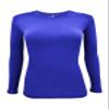 Natural Uniforms Women's Under Scrub Tee Crew Neck Long Sleeve T-Shirt (True Royal Blue, Small) view 1