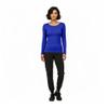 Natural Uniforms Women's Under Scrub Tee Crew Neck Long Sleeve T-Shirt (True Royal Blue, Small) view 2