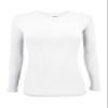 Natural Uniforms Women's Under Scrub Tee Crew Neck Long Sleeve T-Shirt (White, X-Large) view 1