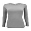 Natural Uniforms Women's Under Scrub Tee Crew Neck Long Sleeve T-Shirt (Grey, 2X-Large) view 1