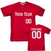 HARDKOR SPORTS 2 Button Solid Color Basic Team Name Baseball Jersey| Scarlet | Adult Small view 2