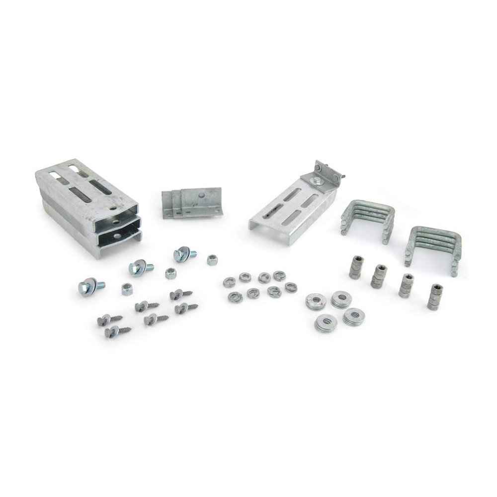 Sturdy Built (4) 10" Galvanized Double U Bolt Swivel Top Bunk Bracket Kit for 2x3 Boat Trailer Crossmember