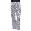 Chef Code Modern Fit Unisex Cargo Chef Pants, Elastic Waist CC220 (Checkered White, 5XL) view 1