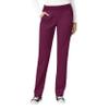 WonderWink Womens Knit Waist Cargo Medical Scrubs Pants, Wine, Small Petite US view 1