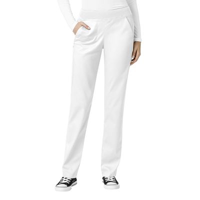 WonderWink Womens Knit Waist Cargo Medical Scrubs Pants, White, 4X US