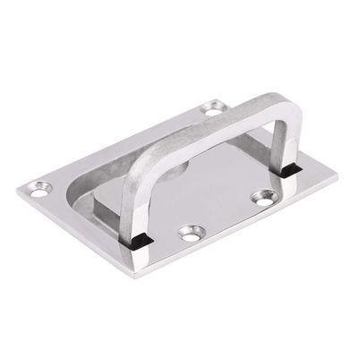 Acouto Boat Hatch Handle, Stainless Steel Boat Flush Hatch Locker Cabinet Pull Handle Boat Ring Hatch Pull Flush for Marine Yacht (3.0 * 2.2in)