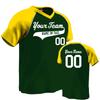 Custom Baseball Jersey V-Neck Major Team| Forest Green and Gold | Adult Med view 1