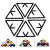 6Pcs Billiard Rack Holder Mini Table Top Billiards Triangle Rack Billiard Table Pool Cue Accessory view 1