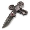 Smith & Wesson 8in High Carbon S.S. Spring Assisted Folding Knife with 3.25in Serrated Drop Point Blade and Rubberized Aluminum Handle for Outdoor Survival and EDC view 1