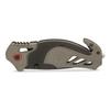 Smith & Wesson 8in High Carbon S.S. Spring Assisted Folding Knife with 3.25in Serrated Drop Point Blade and Rubberized Aluminum Handle for Outdoor Survival and EDC view 4