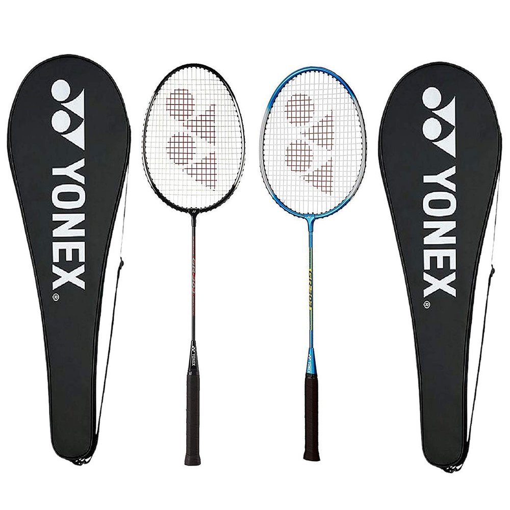 Yonex GR 303F Aluminum Strung Badminton Racquet (Black/Blue)