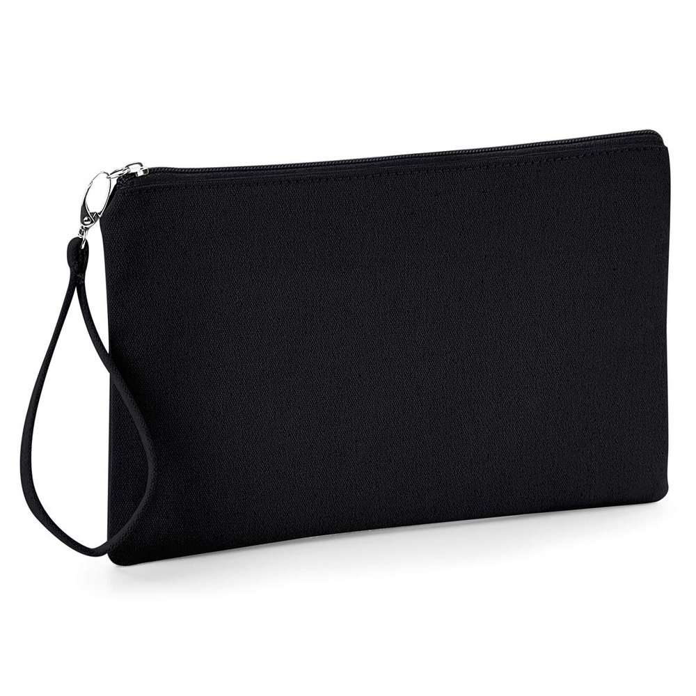 Westford Mill Canvas Detachable Wristlet Pouch - Availabl - Natural/Light Grey