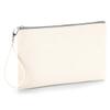 Westford Mill Canvas Detachable Wristlet Pouch - Availabl - Natural/Light Grey view 3