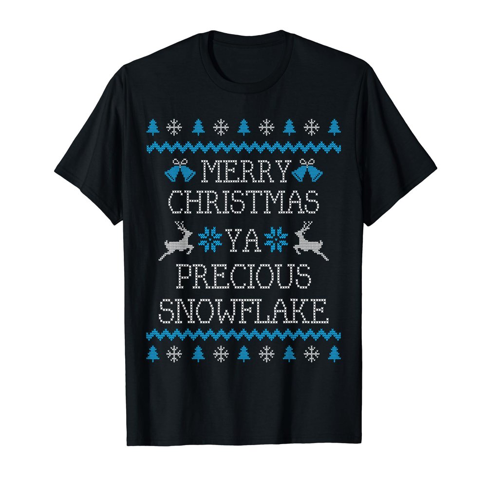Funny Ugly Sweater Shirt Precious Snowflake Christmas Tshirt