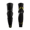 Kuangmi Basketball Knee Pad Protective Knee Brace Compression Leg Sleeve Shin Guard Kneepad (Black Yellow-Pair, XXL) view 2