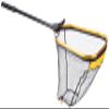 Frabill Power Extend 2124 Fishing Net, Landing Net with built in Light, Black and Gold view 1