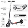 Mongoose Trace 180 Kick Scooter for Youth Adult Boys and Girls, Lightweight, Quick-Release & Easy Folding Scooter, With 180mm Wheels, Kickstand, Grey/Red view 4