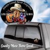 Always Loved Never Forgotten Memorial Decal Country Music Cowboy hat Boots 4"x 5" Pack of 6 view 2