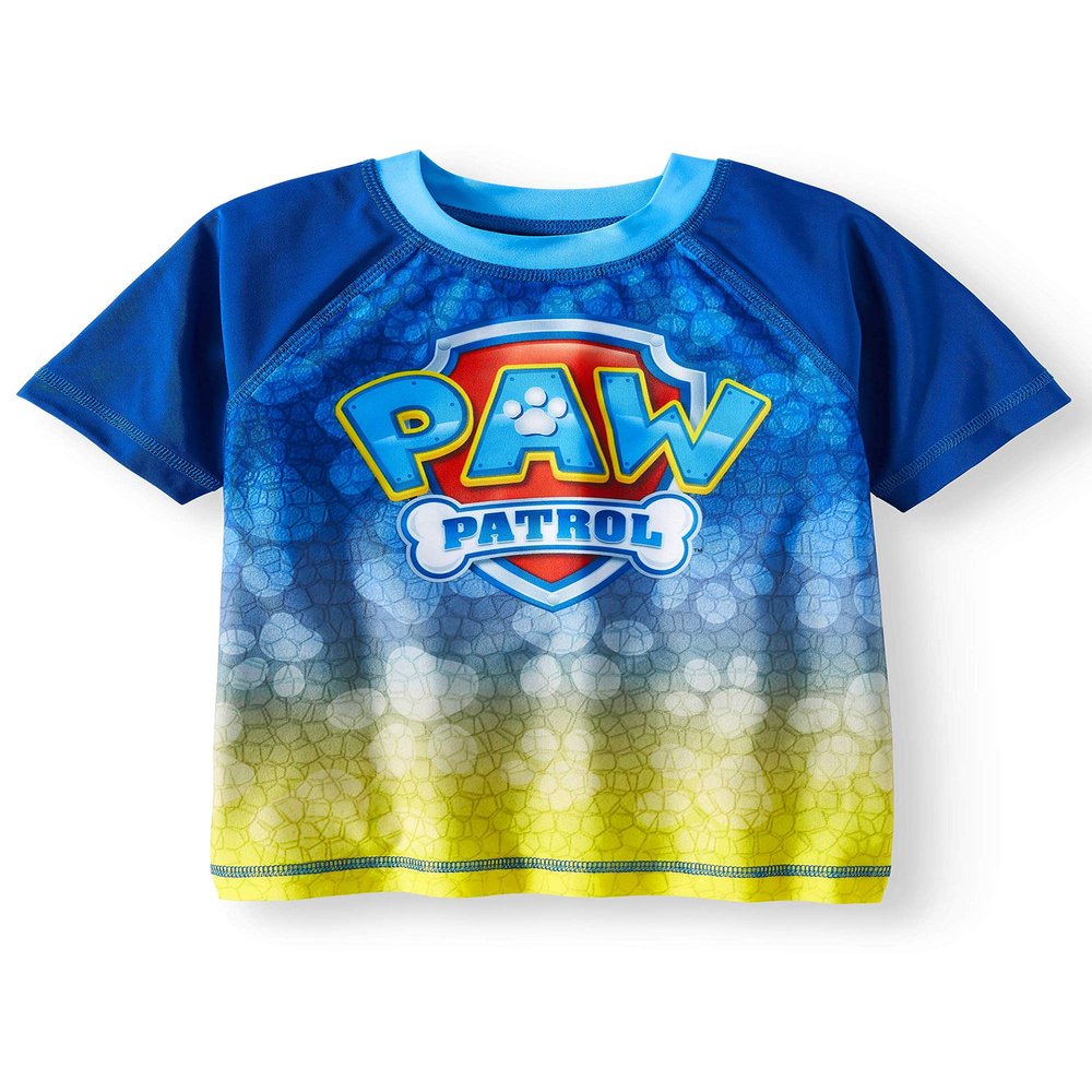 Paw Patrol Toddler Boys Blue Rash Guard - 2T