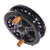 4.5 inches Centrepin Float Reel Center Pin Trotting Fishing Reel 113.5mm CNC Machined Aluminum Salmon Steelhead Fishing Black Color view 1