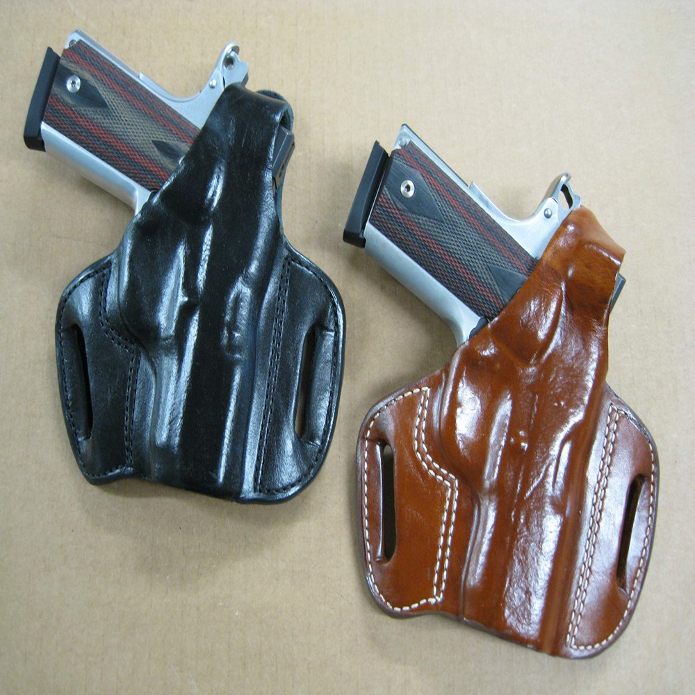 Azula Gun Holsters Leather 2 Slot Molded Thumb Break Pancake Leather Pistol Holster for Jericho 941 Pistol TAN