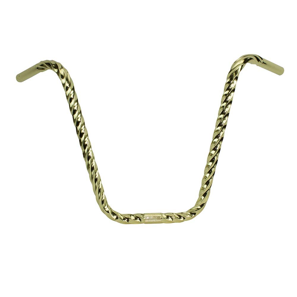 Fenix Lowrider 16" Square Twisted Bike Handle Bars,25.4mm Gold