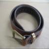 Azula Leather Custom Lined Gun Belt with Brass Buckle Concealed Carry CCW Size 46 TAN view 2