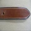 Azula Leather Custom Lined Gun Belt with Brass Buckle Concealed Carry CCW Size 46 TAN view 3