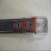 Azula Leather Custom Lined Gun Belt with Brass Buckle Concealed Carry CCW Size 46 TAN view 4