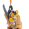 PETZL, I'D Evac Descender Black, Self-braking descender with anti-panic function for lowering from an anchor view 2
