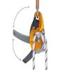 PETZL, I'D Evac Descender Black, Self-braking descender with anti-panic function for lowering from an anchor view 4