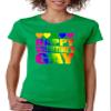ALLNTRENDS Women's T Shirt Happy Valentine's Gay Rainbow Pride Love (M, Irish Green) view 1